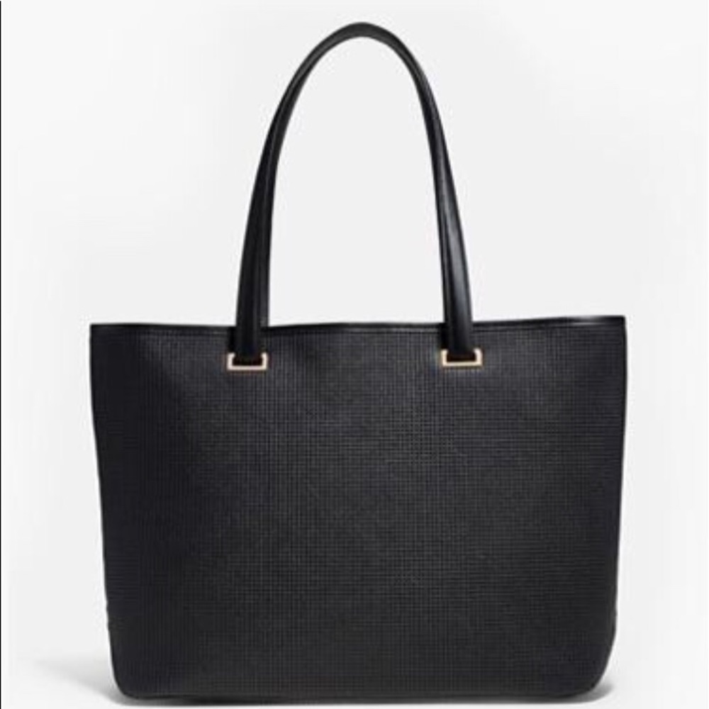 Lo & Sons Seville Perforated Saffiano  Leather 15”